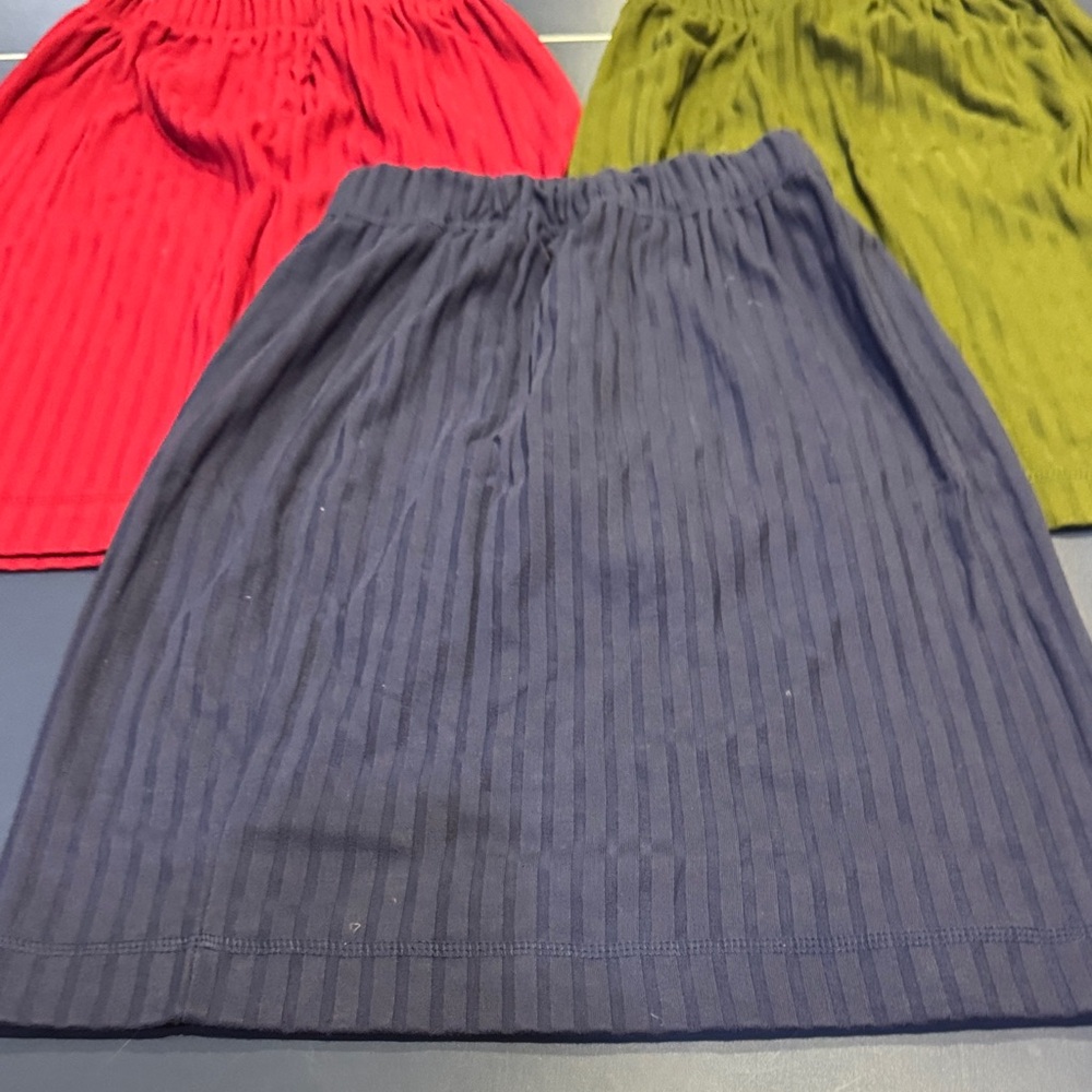 Forenza Women's Pencil Skirt in Navy, Red, and Olive